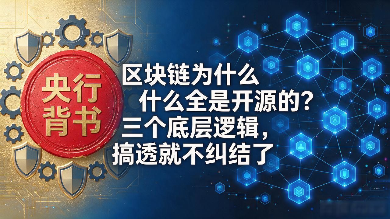 区块链为什么全是开源的？三个底层逻辑，搞透就不纠结了